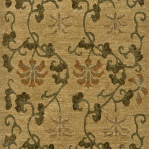 Tibetan Rug Chrysanthemum field gold