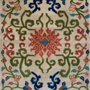 Tibetan Rug Chrysanthemum Blossom