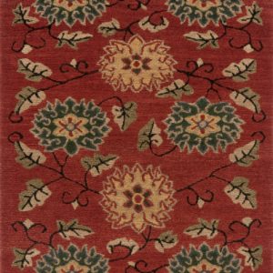 Tibetan Rug Classic Chrysanthemum red