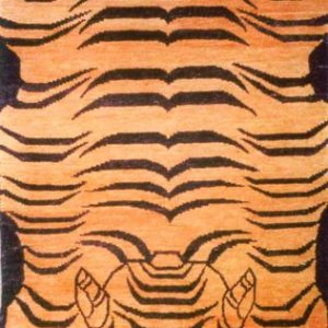 Tibetan Rug Demon Tiger