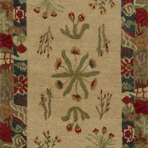 Tibetan Rug Healing Botanical Beige