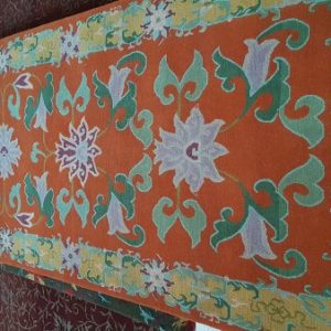 Lotus Flower Orange Rug Tenzing