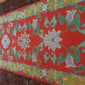 Lotus Flower Red Rug T Nepal