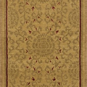 Tibetan Rug Medallion Vines gold