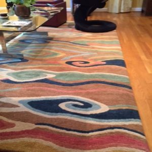 Tibetan Rug Swirling Clouds