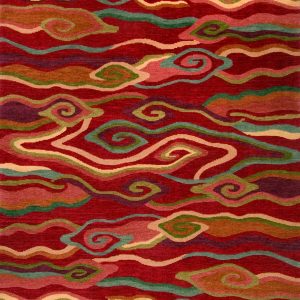 Tibetan Rug Swirling Clouds