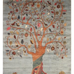 Afghan Folk ART Tree Rug